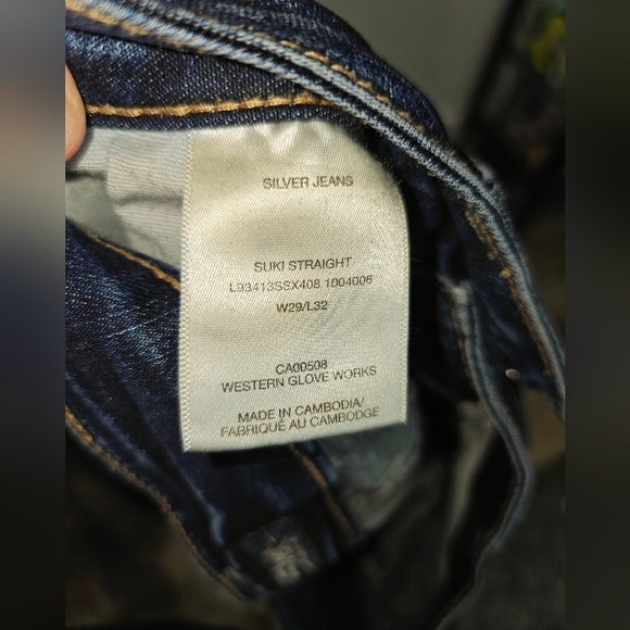 Women's Silver Jeans - Suki Straight W29/L32 - Picture 6 of 6